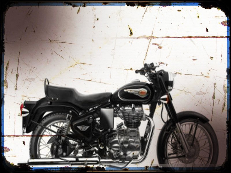 bullet 500 1 A4 Photo Print Motorbike Vintage Aged