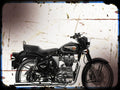 bullet 500 Enfield A4 Photo Print Motorbike Vintage Aged