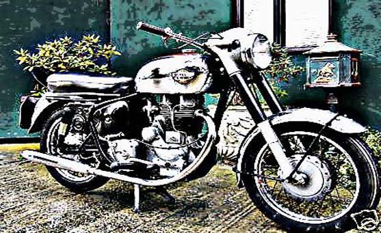 bullet motorbike A4 Photo Print