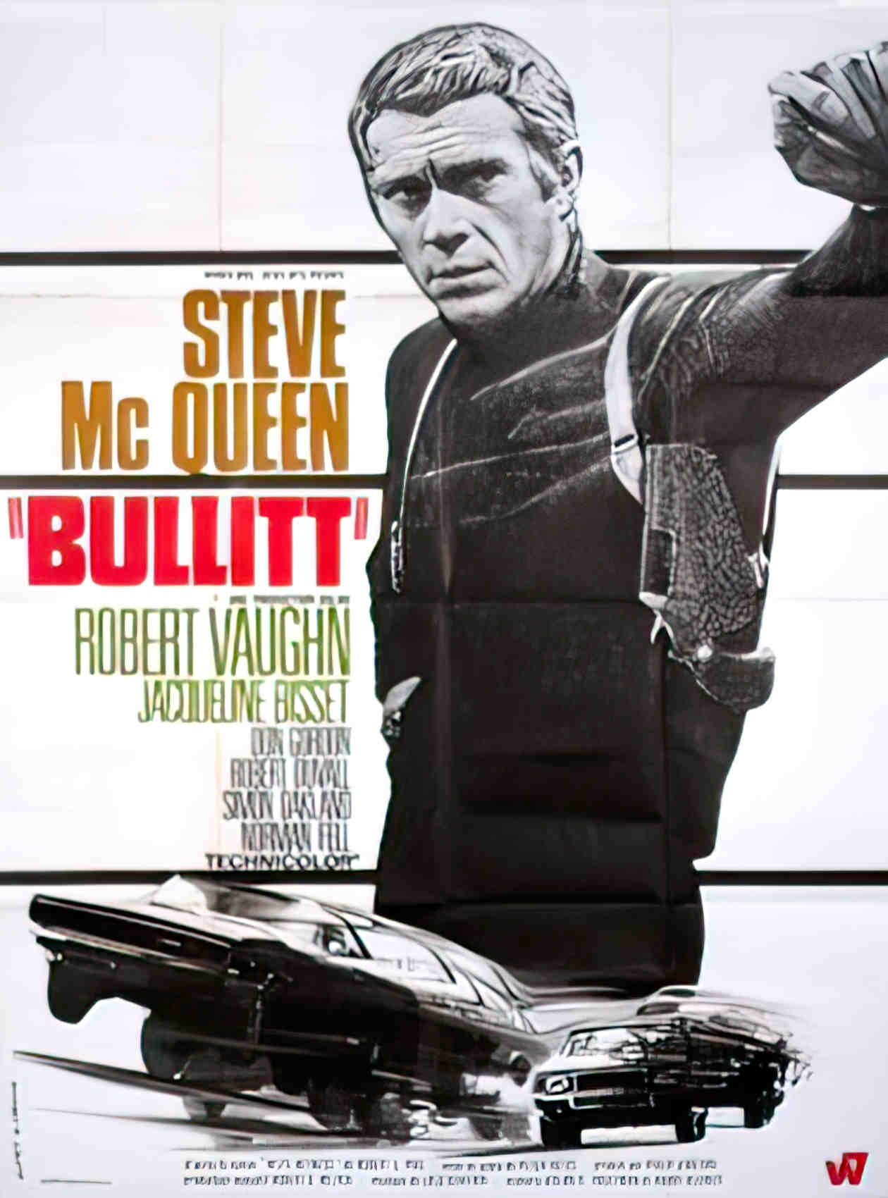 bullitt blanche pliee Advert A4 Photo Print
