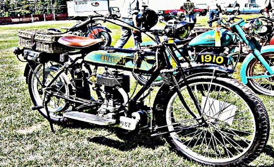 bullock vintage bike motorbike A4 Photo Print