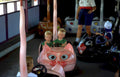 bumper cars boys Vintage A4 Photo Print