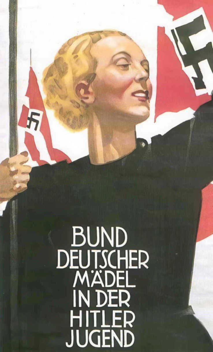 bund deutsche madel Vintage world war A4 Photo Print