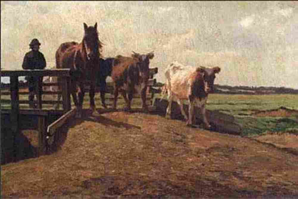 burke Crossing the Bridge Art A4 Photo Print