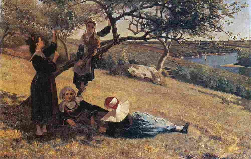 burke On the Apple Tree Art A4 Photo Print