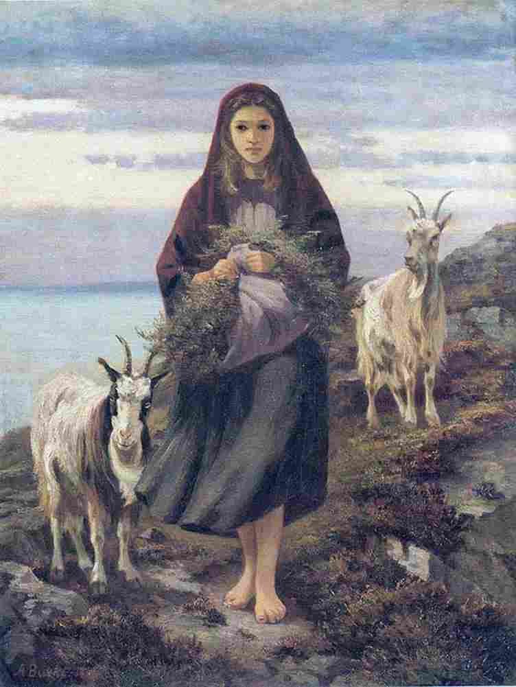 burke The Connemara Girl Art A4 Photo Print