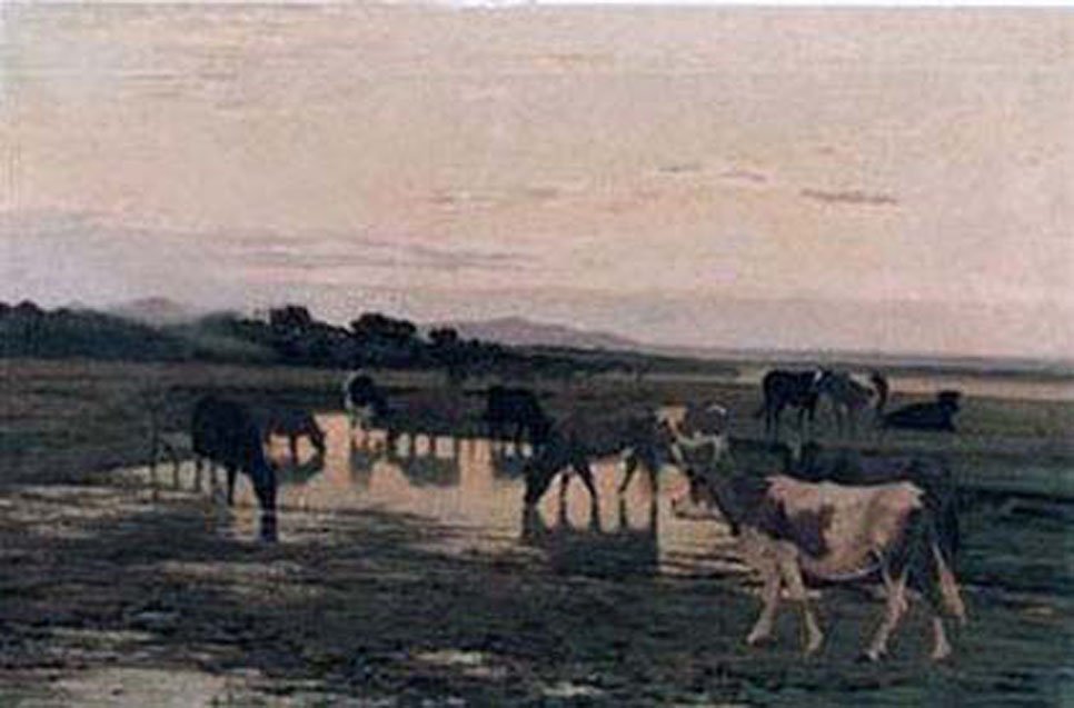 burke When Evening Twilight Gathers Round Art A4 Photo Print