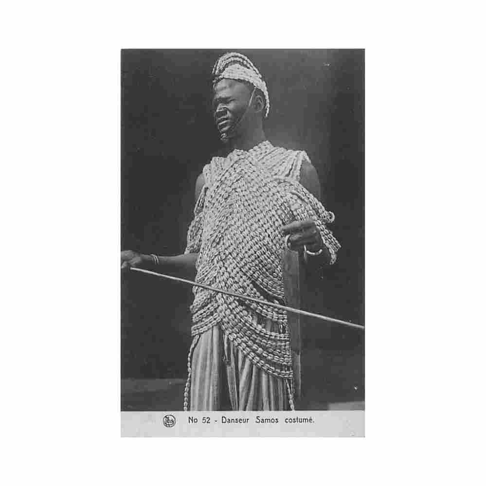 burkina faso danseur samos costume ed nels edition volta 52 Vintage A4 Photo Print