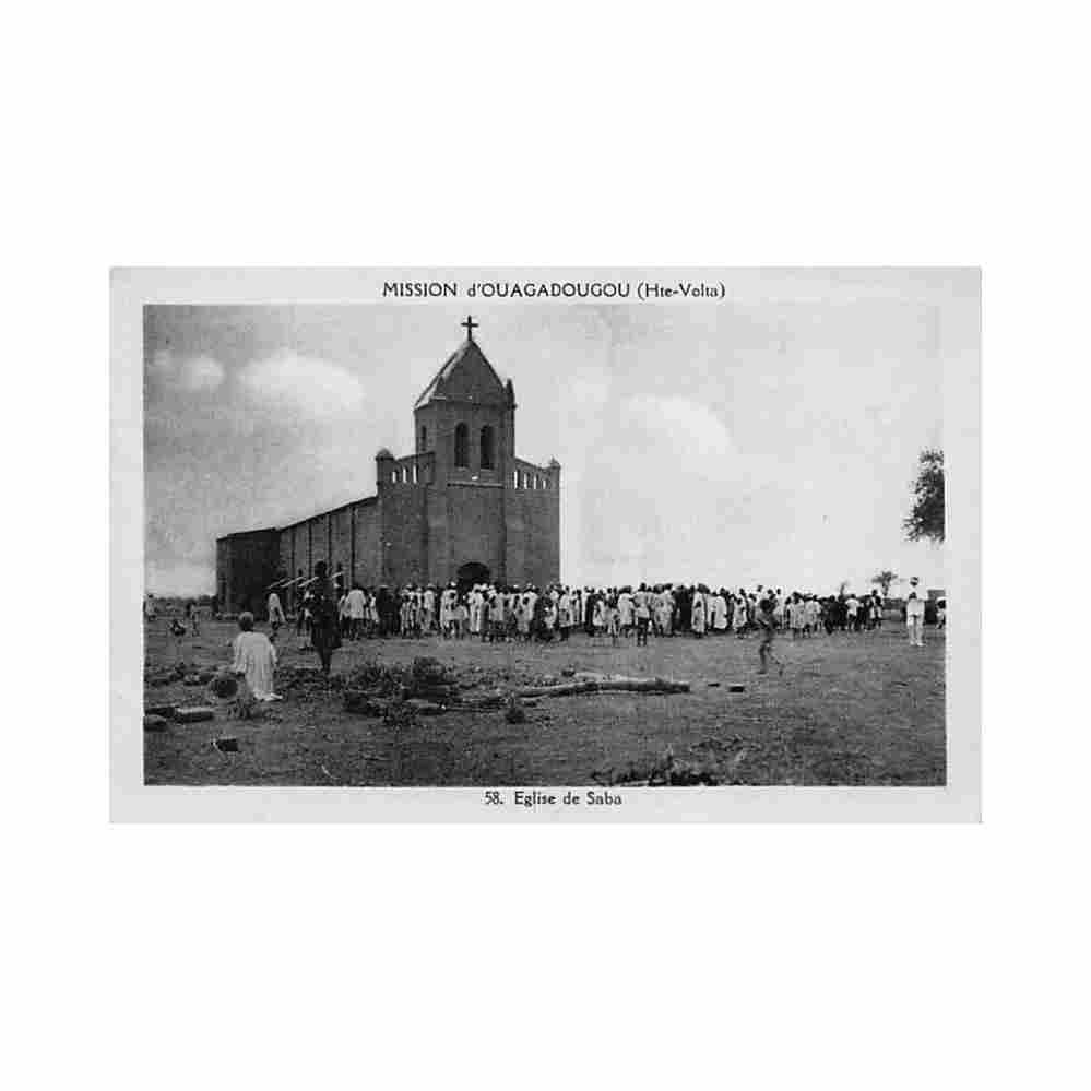 burkina faso eglise de saba ed mission d ouagadougou 58 Vintage A4 Photo Print