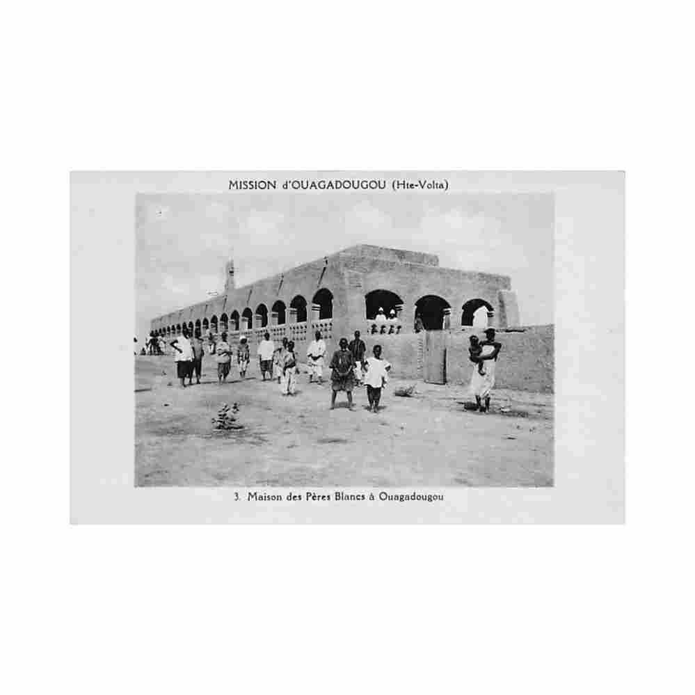burkina faso ouagadougou maison des peres blancs ed mission d ouagadougou 3 Vintage A4 Photo Print