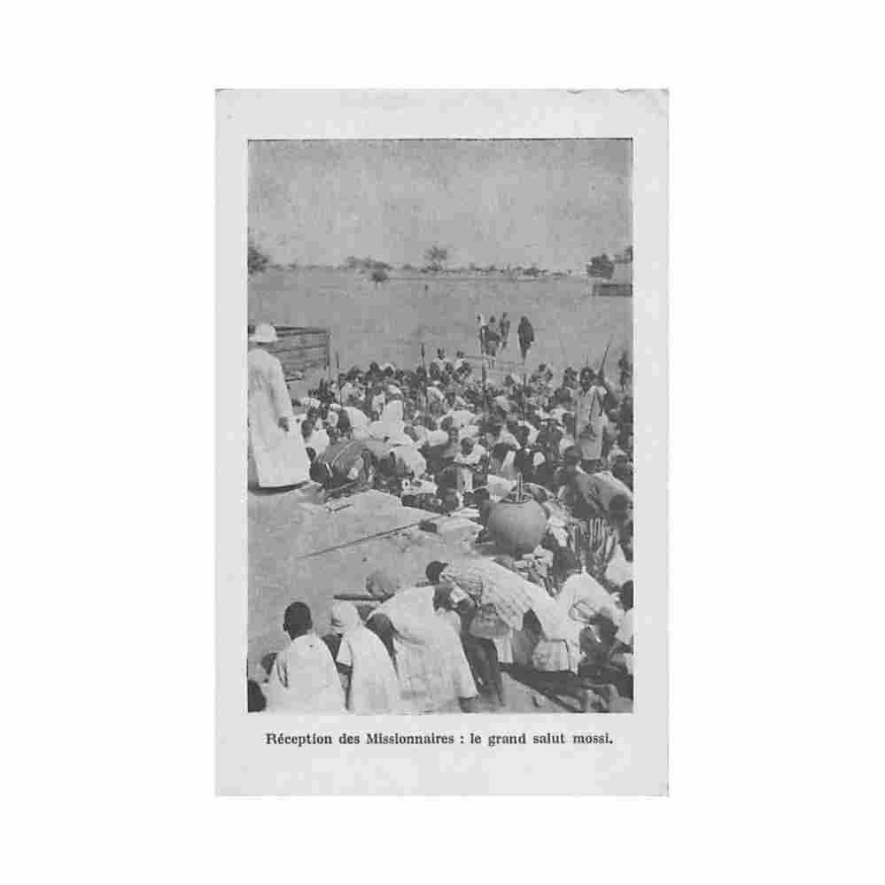 burkina faso reception des missionnaires le grand salut mossi ed redemptoristes en aof Vintage A4 Photo Print