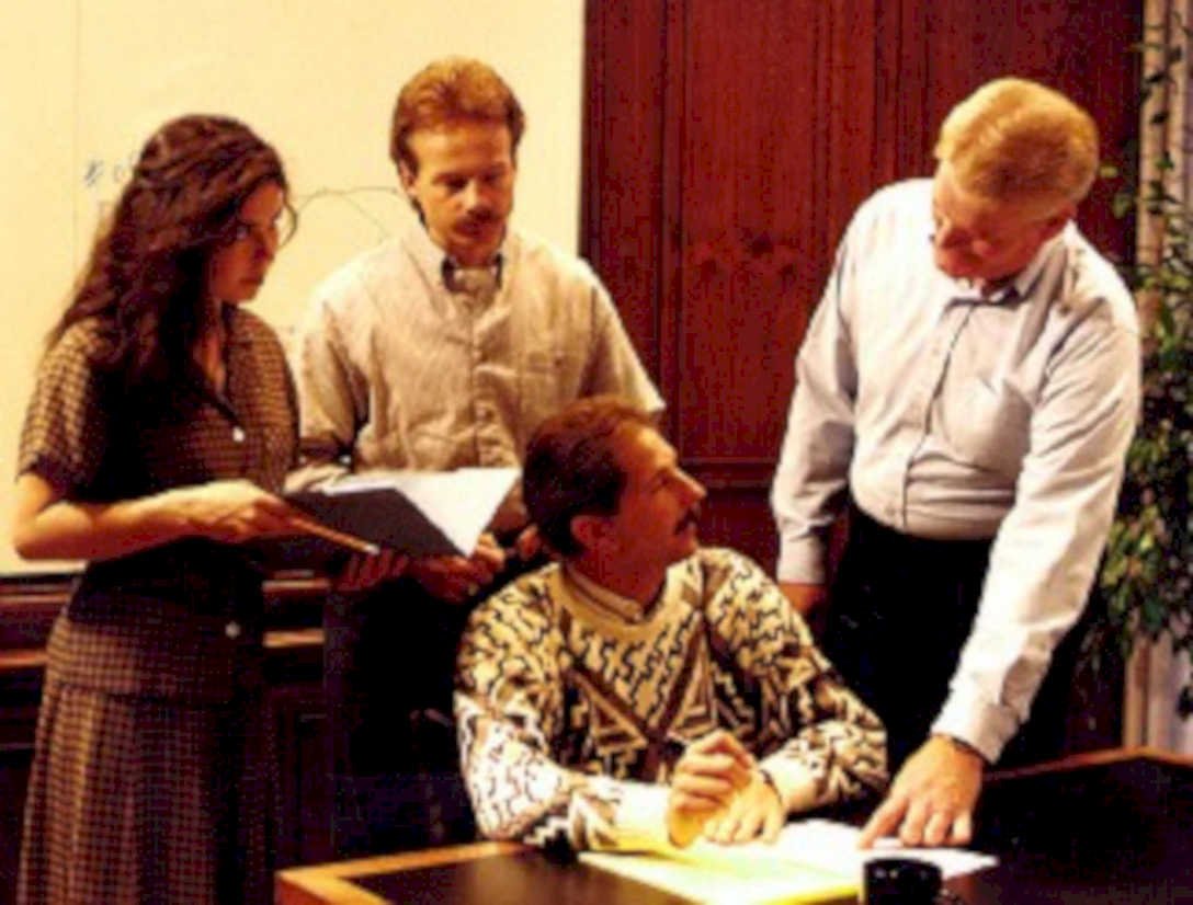 business meeting team1980s 1990s A4 Photo Print