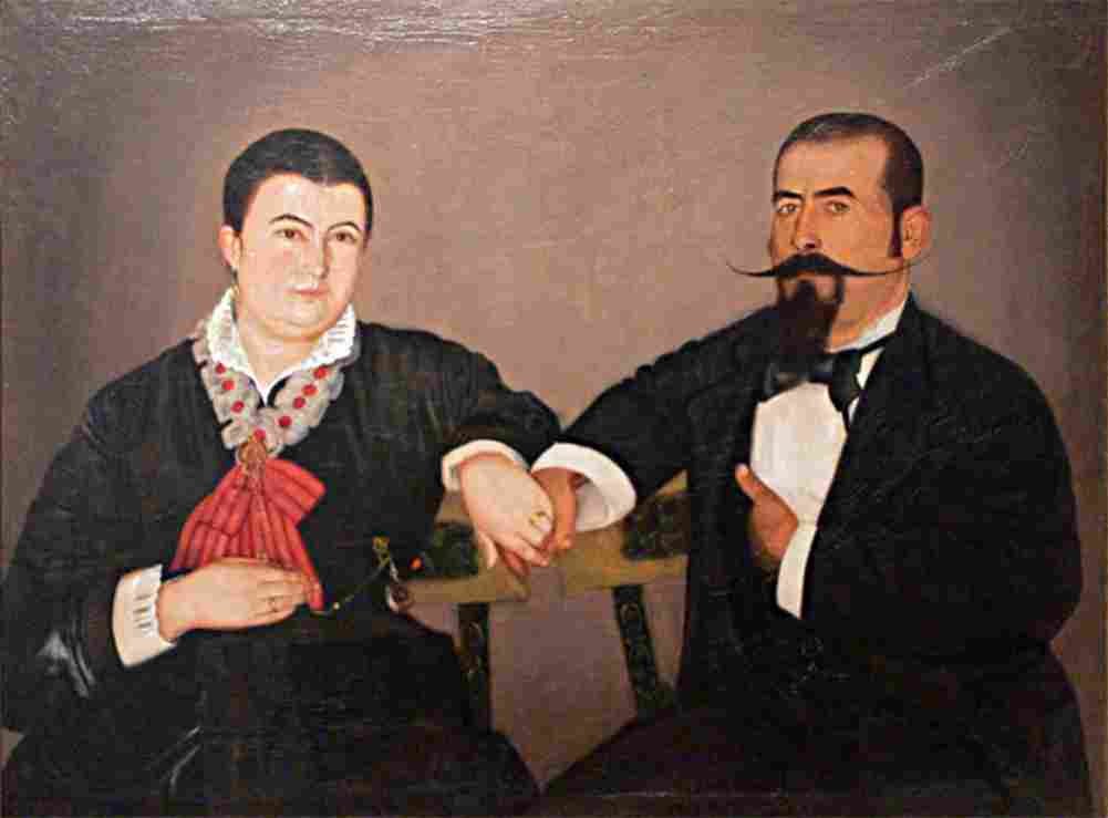 bustos husband and wife Art A4 Photo Print