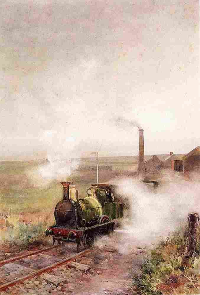 but mil A Steam Train Art A4 Photo Print