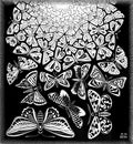 butterflies mc escher 1950 A4 Photo Print