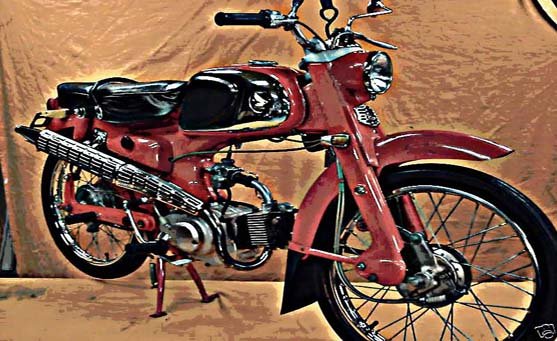 c 115 motorbike A4 Photo Print