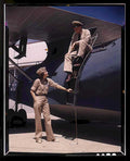c47 aircraft maintenance Vintage world war A4 Photo Print