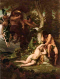 cabanel expulsion of adam and eve Art A4 Photo Print