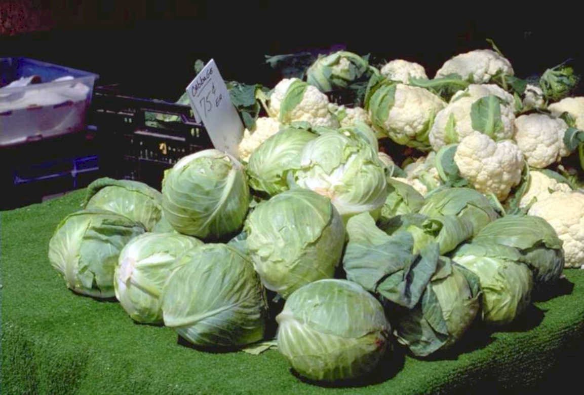 cabbage market fish 1980s 1990s A4 Photo Print