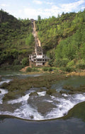 cable car waterfall 1980s 1990s A4 Photo Print