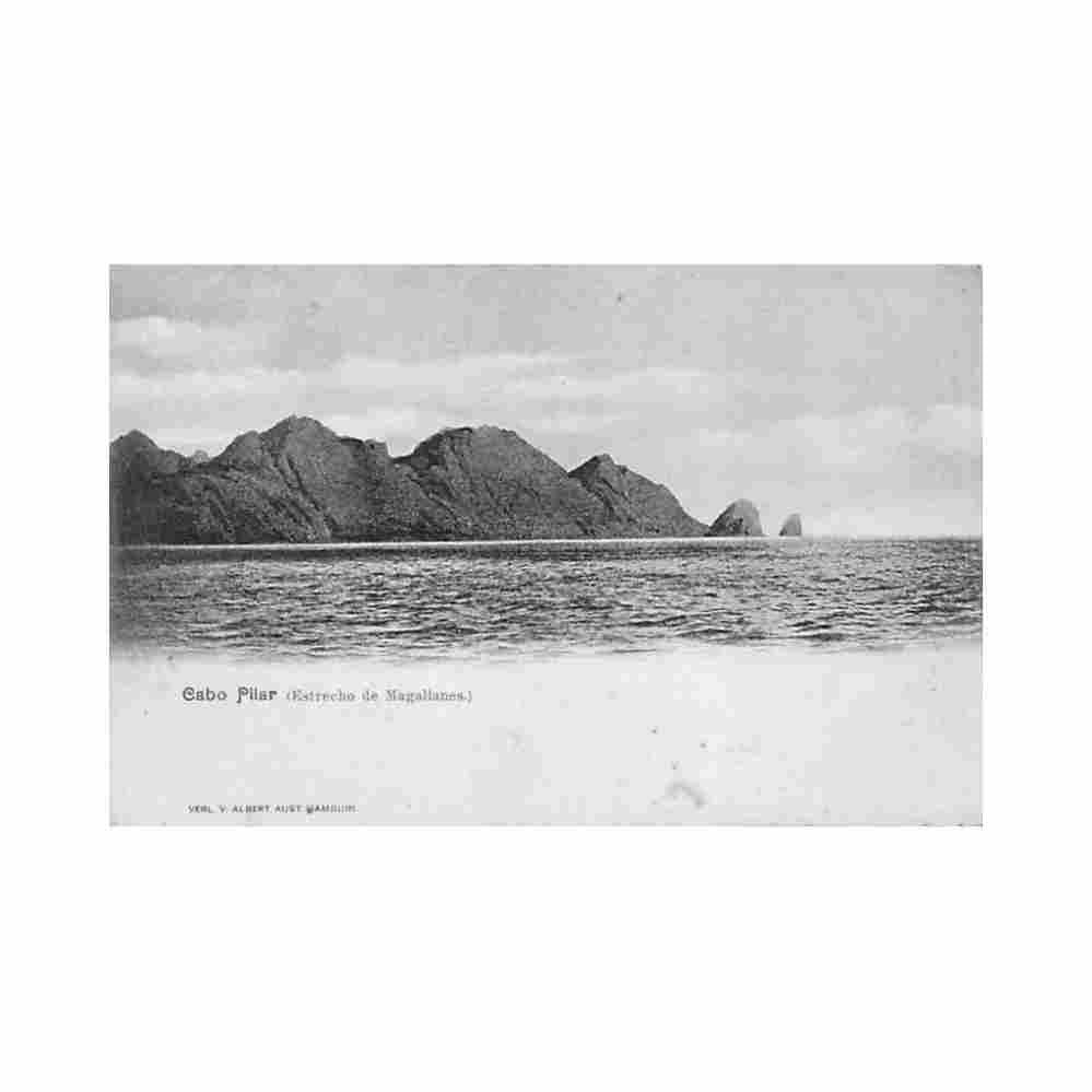 cabo pilar estrecho de magallanes ed albert aust Vintage A4 Photo Print