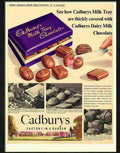 cadburys milk tray chocolate 1950s Advert A4 Photo Print