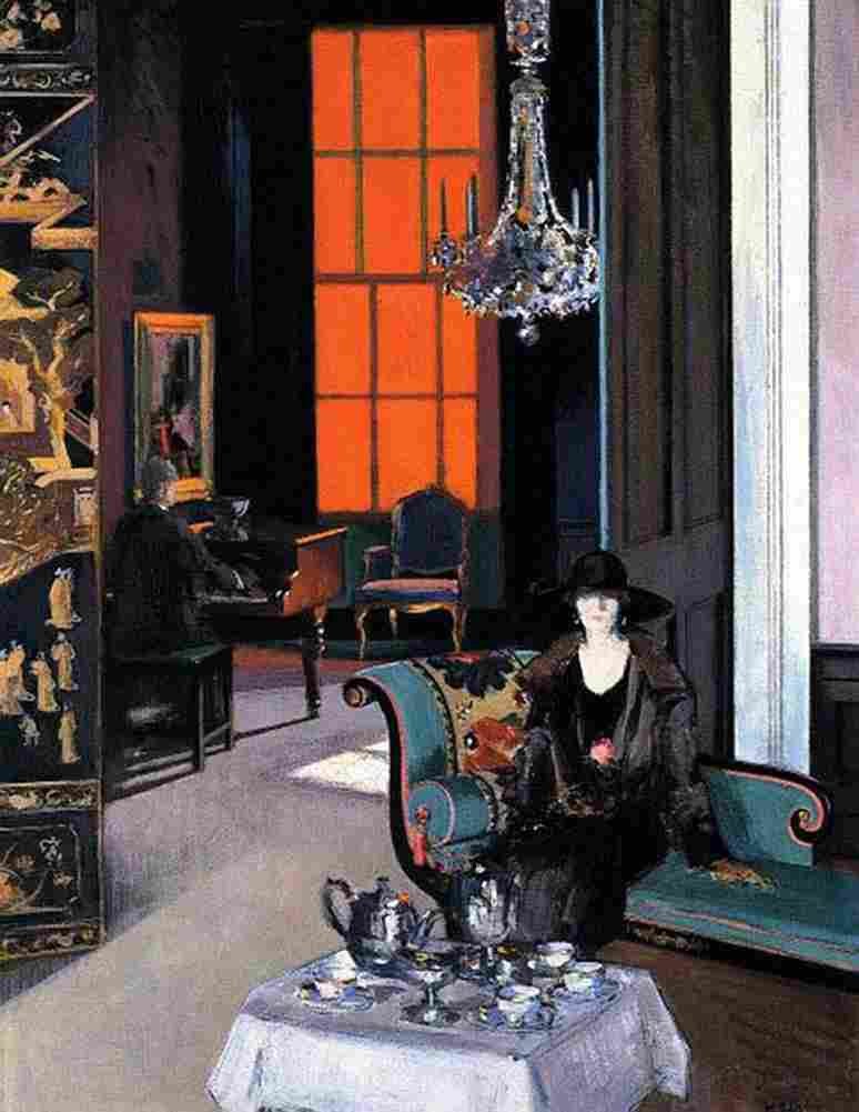 cadell Interior The Orange Blind Art A4 Photo Print