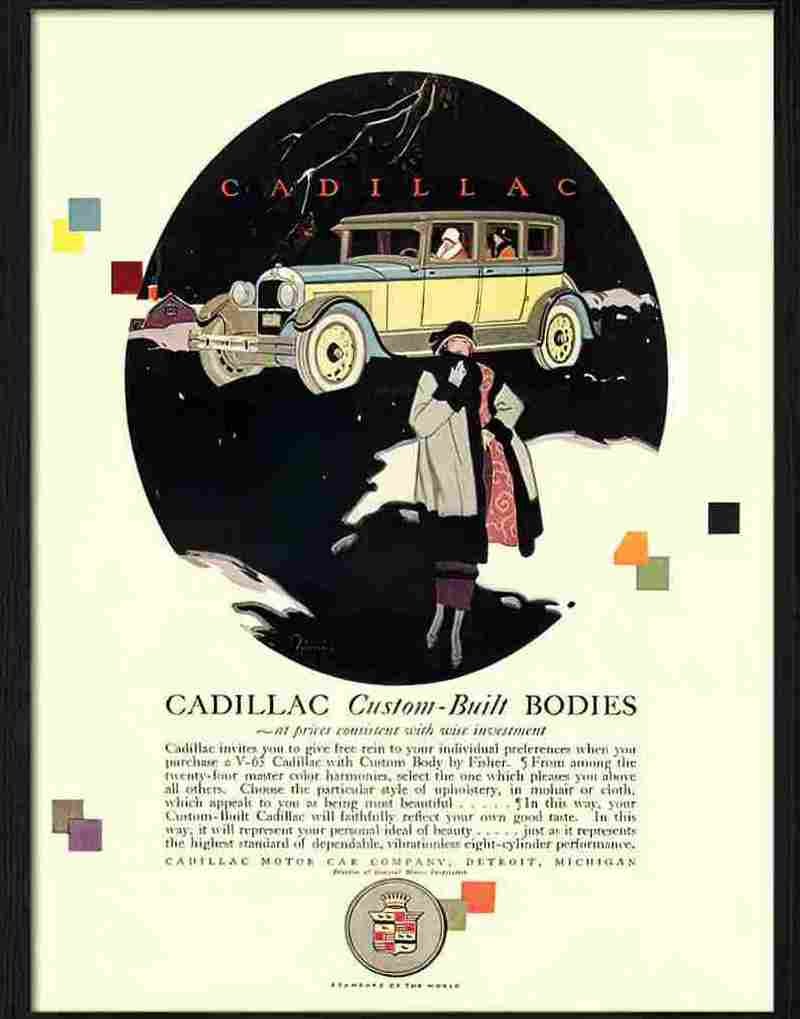 cadillac 1928 2 Advert A4 Photo Print