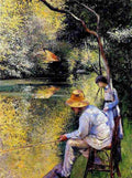 cail Fisherman on the Yerres Art A4 Photo Print