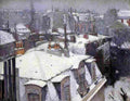cail View of Roof Snow Effect Art A4 Photo Print