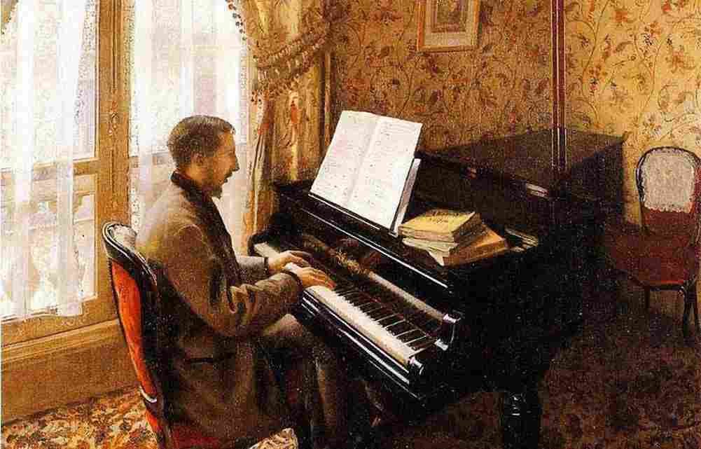 cail Young Man at the Piano Art A4 Photo Print