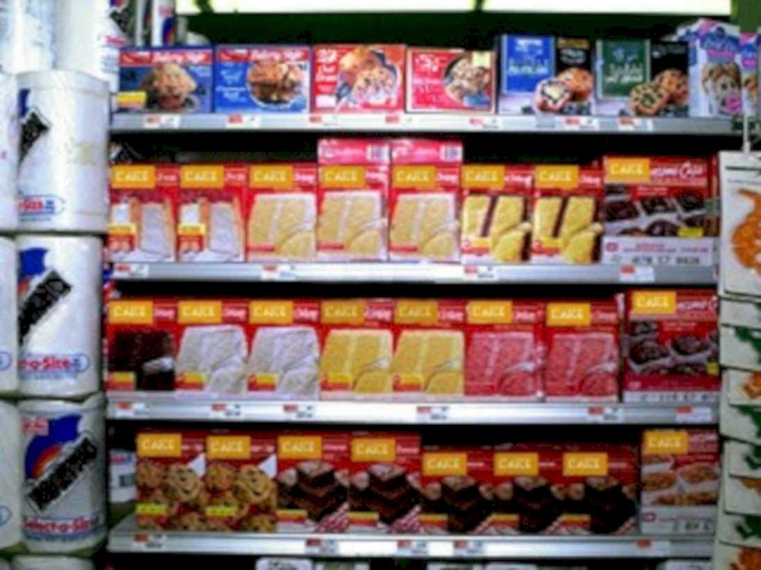 cake mixes display1980s 1990s A4 Photo Print