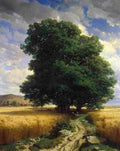 calame Landscape with Oaks Art A4 Photo Print
