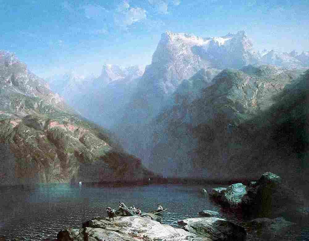 calame Symphony in Blue main Art A4 Photo Print