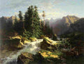 calame Torrent in the Alps Art A4 Photo Print