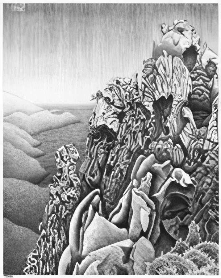 calanques de piana mc escher 1928 A4 Photo Print
