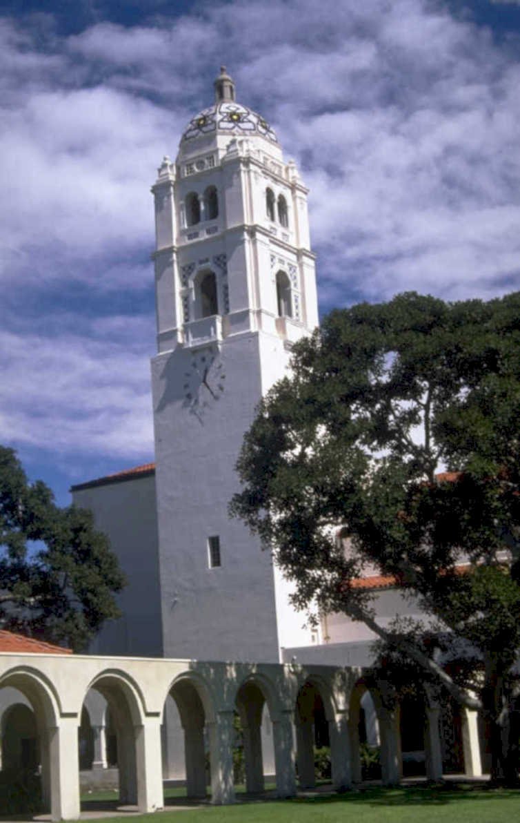 california memorial tower 1980s 1990s A4 Photo Print