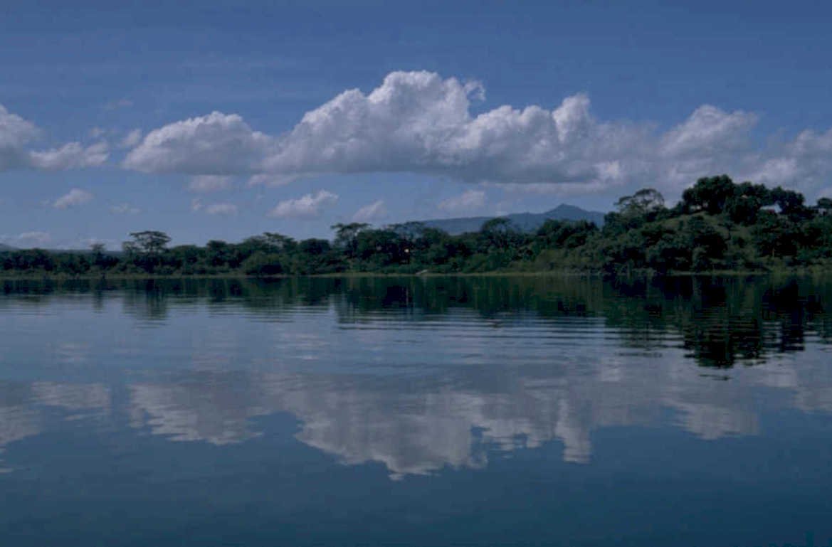 calm lake hills 1980s 1990s A4 Photo Print