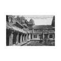 cambodia angkor vat colonnade in the north west courtyard p dieulefils 1775 Vintage A4 Photo Print