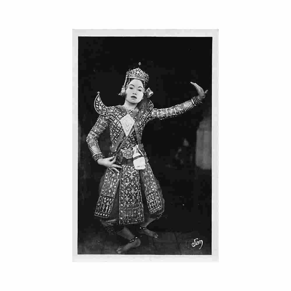 cambodia angkor vat first dancer f fleury 73 Vintage A4 Photo Print