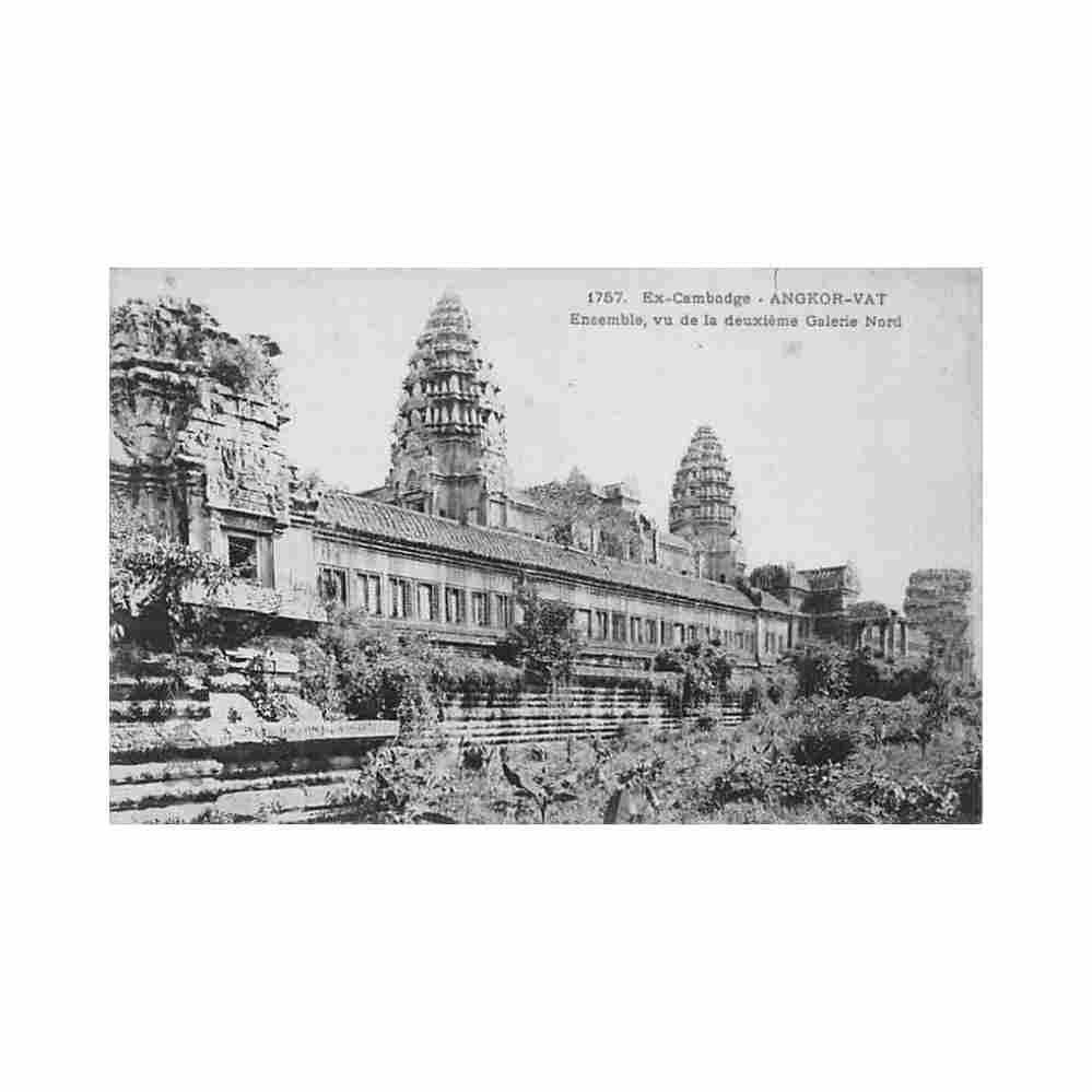 cambodia angkor vat together p dieulefils 1757 Vintage A4 Photo Print
