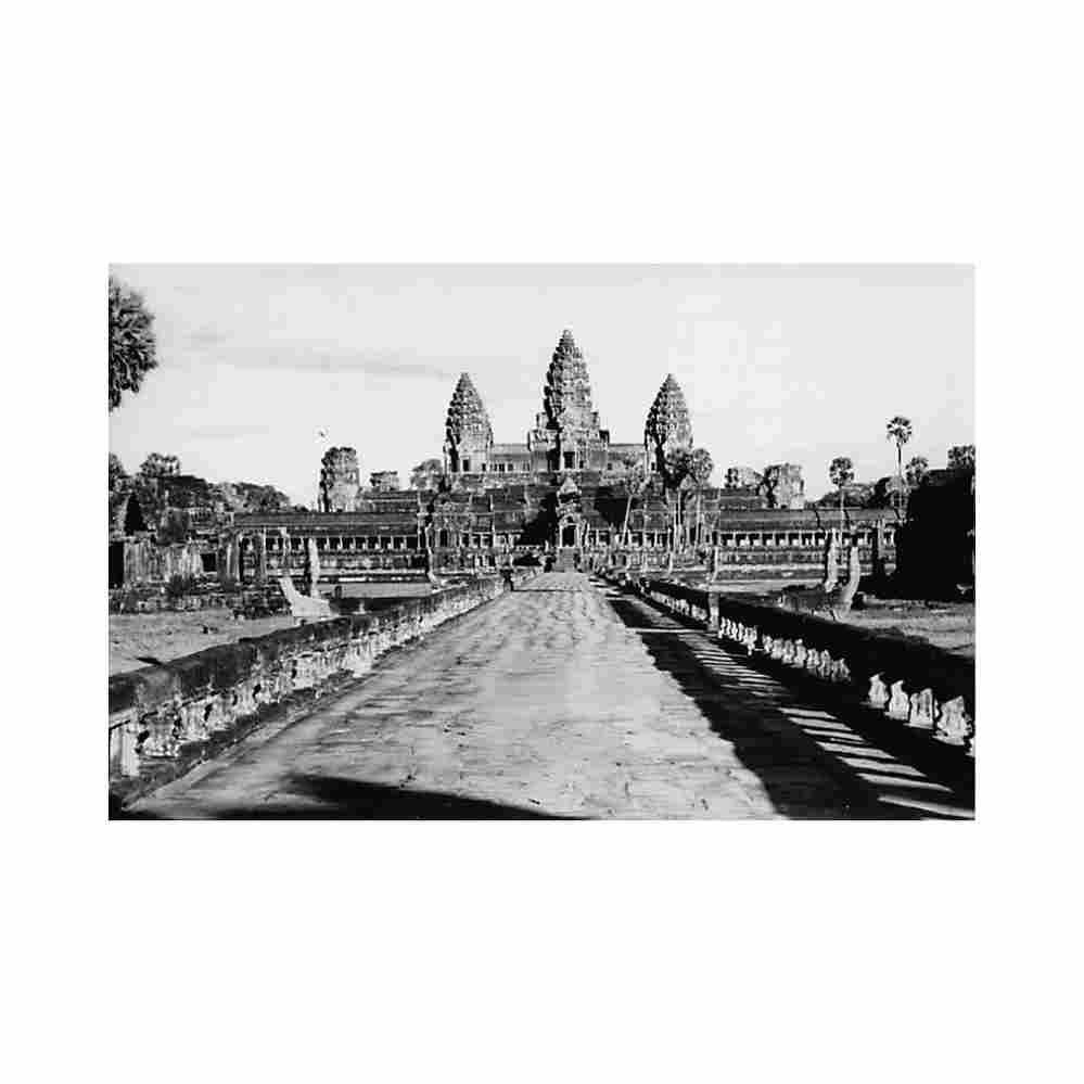 cambodia angkor wat west facade cinea 87 cambodge angkor wat facade ouest ed cinea 87 Vintage A4 Photo Print