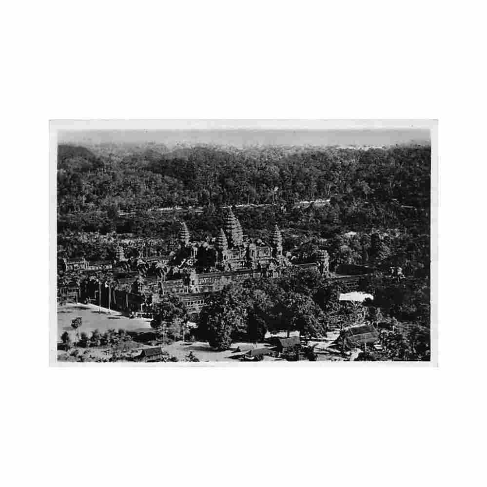 cambodia general view of the angkor wat temple p c paris 170 Vintage A4 Photo Print