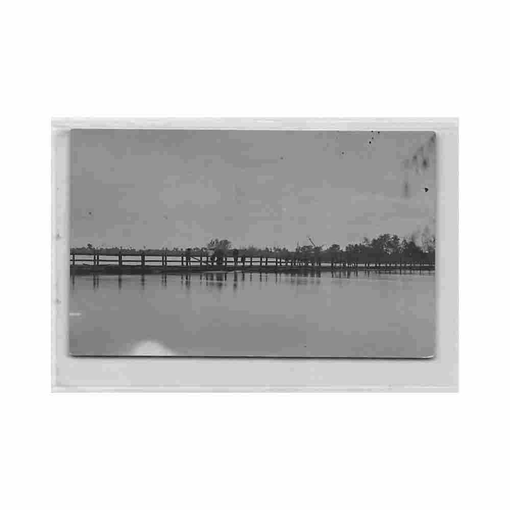 cambodia kampot floods july 1923 Vintage A4 Photo Print