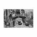 cambodia kompong cham women winnowing rice p dieulefils 1684 Vintage A4 Photo Print