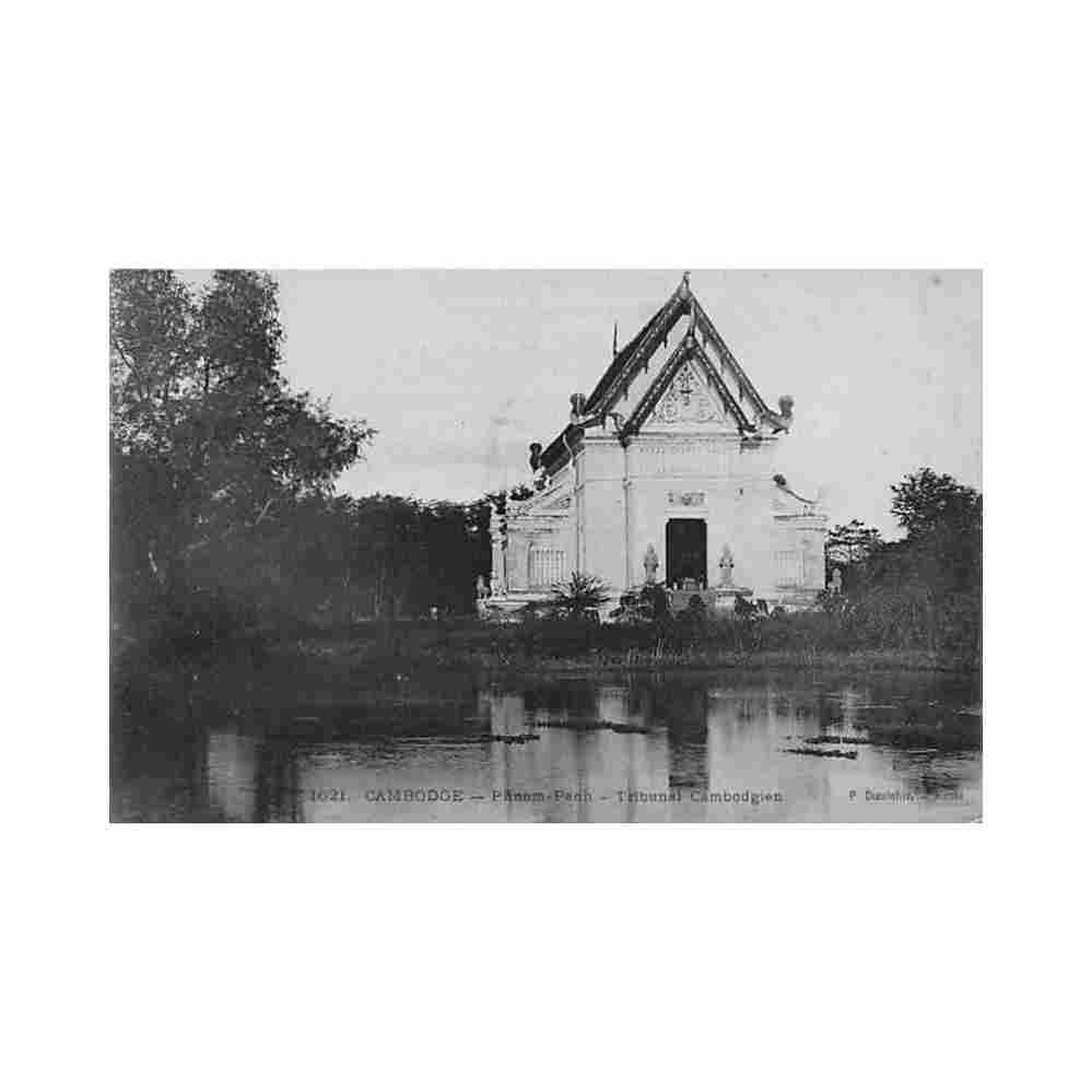 cambodia phnom penh cambodian court p dieulefils 1621 Vintage A4 Photo Print