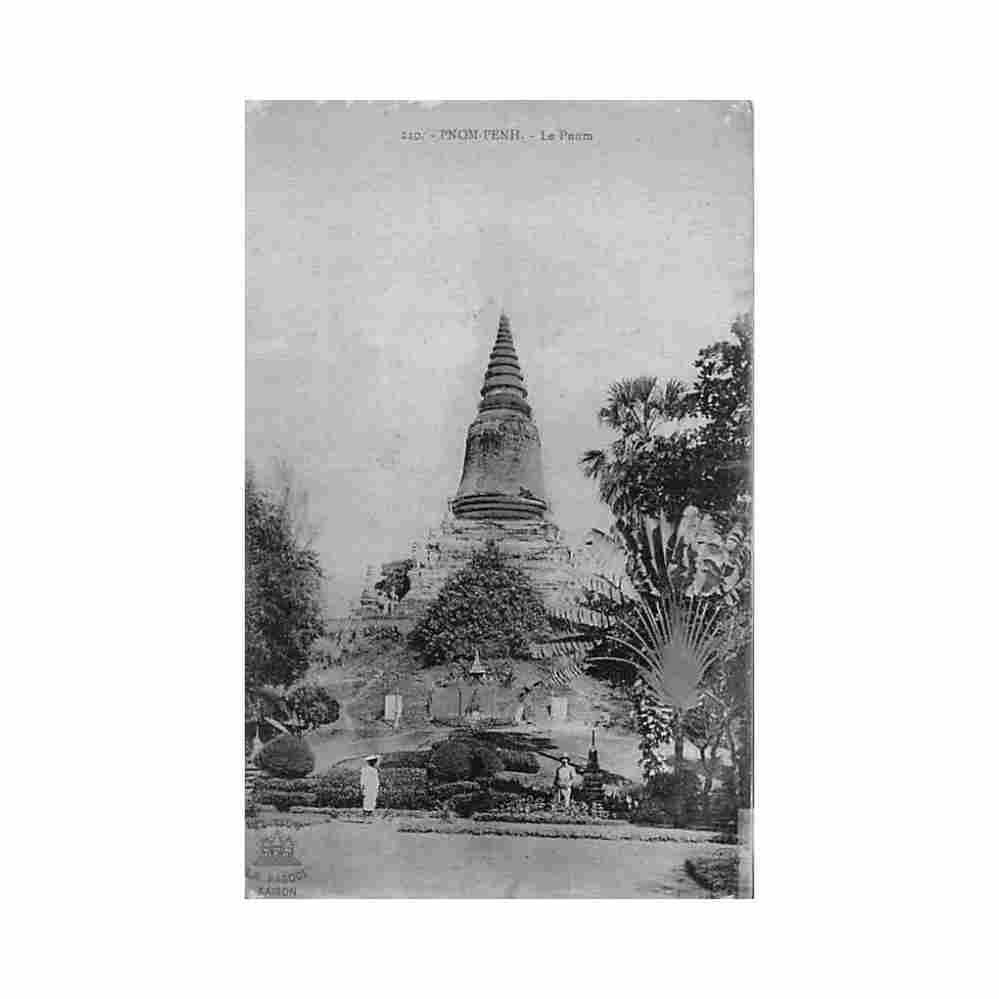 cambodia phnom penh le pnom la pagode 210 Vintage A4 Photo Print