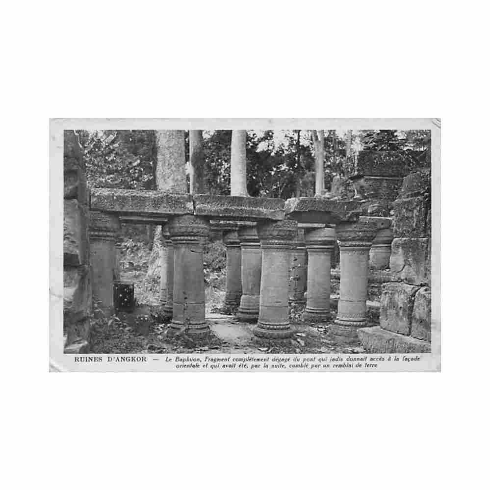 cambodia ruins of angkor the baphuon nadal 139 Vintage A4 Photo Print