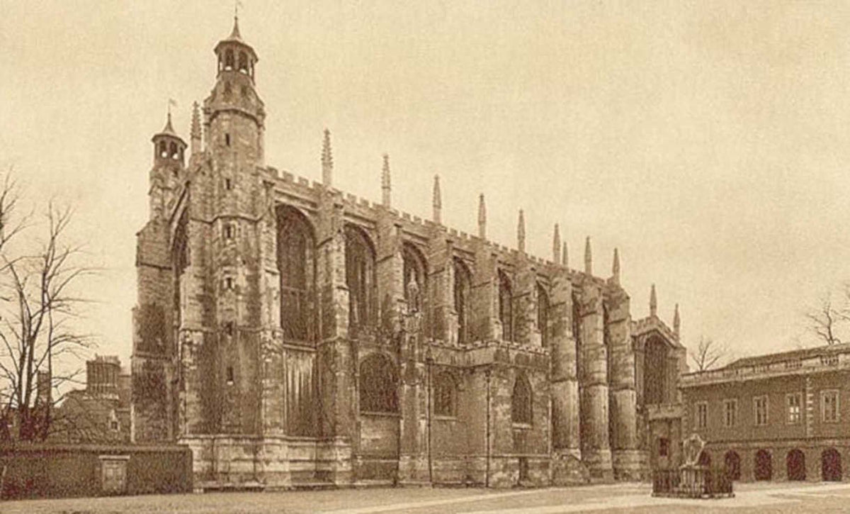 cambridge chapel stmaryVintage 1880s 1900s A4 Photo Print