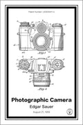 camera patent print white A4 Photo Print